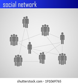 Infographic elements for web or print design with social network icons