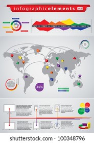 Infographic elements for web and print usage