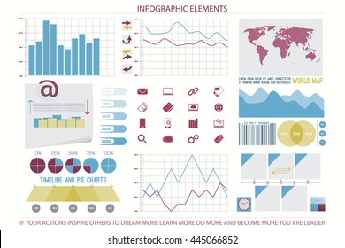 infographic elements, web technology icons. vector timeline option graph, reminder calendar sign. pie chart info graphic icon. financial statistic and marketing report presentation banner design