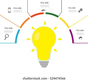 Infographic Elements for Your Business.Conceptual Design template.Business Concept Ilustration.Report Template and Icons.Idea plan Vector