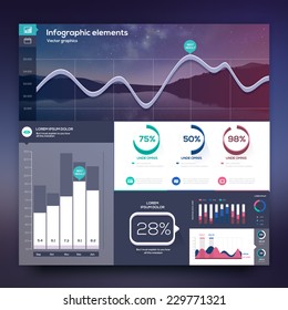 Infographic elements for your projects. Vector