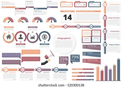 Infographic elements-timeline, process charts, workflow diagrams, steps, options, indocators, bar graph, vector eps10 illustration