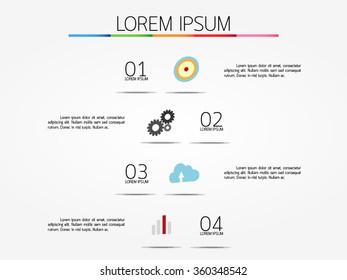 Infographic, Eps10, vector illustration.