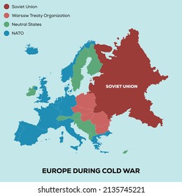 Infographic Of Europe During Cold War 