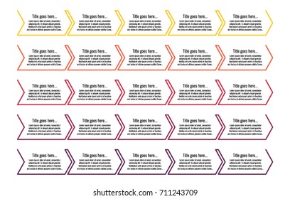 Infographic in five colors