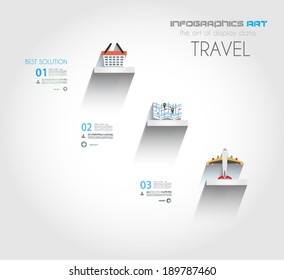 Infographic Flat Style Concept background for your presentations or business brochures.