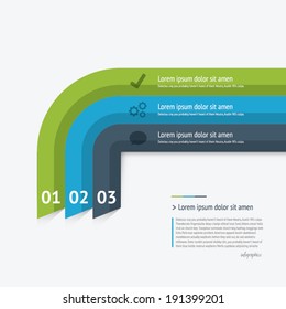 Infographic flat vector template elements