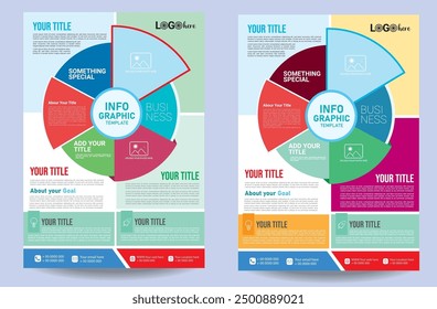 Infographic Flayer Vector circular infographic diagram Flayer template for business  presentations, web design . This is editable illustration file