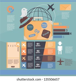 infographic. flights. vacation