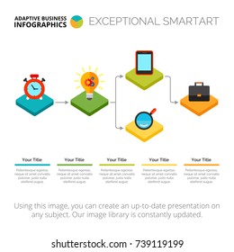 Infographic Flow Chart Slide Template