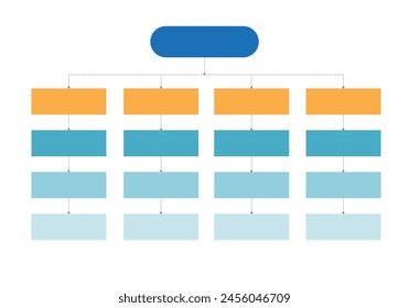 Infografía, Diagrama de flujo, Flujo de trabajo, diagrama, organigrama, Ilustración vectorial.