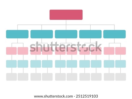Infographic, Flowchart, Workflow, diagram, organization chart, vector illustration.