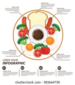 Infographic food. vector illustration.