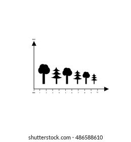 infographic forest. Vector