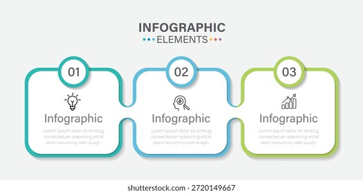 Marco de infografía con 4 pasos u opciones. Plantilla para el gráfico, diagrama, presentaciones.