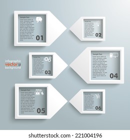 Infographic with frames on the grey background. Eps 10 vector file.