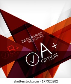 Infographic geometrical shape abstract background. For infographics, business backgrounds, technology templates, business cards