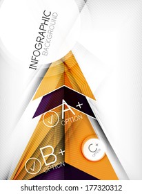 Infographic geometrical shape abstract background. For infographics, business backgrounds, technology templates, business cards