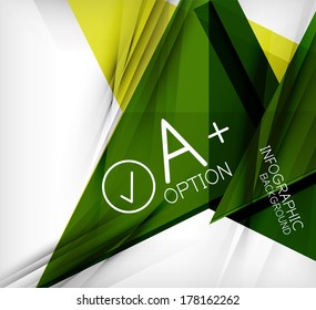 Infographic geometrical shape abstract background. For infographics, business backgrounds, technology templates, business cards