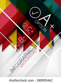 Infographic geometrical shape abstract background. For infographics, business backgrounds, technology templates, business cards