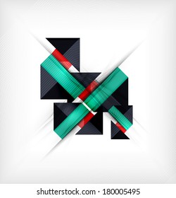 Infographic geometrical shape abstract background. For infographics, business backgrounds, technology templates, business cards