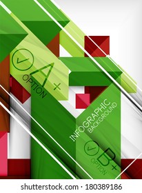 Infographic geometrical shape abstract background. For infographics, business backgrounds, technology templates, business cards