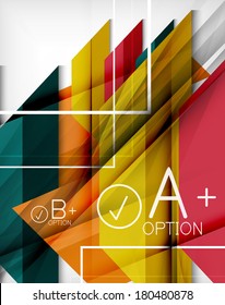 Infographic geometrical shape abstract background. For infographics, business backgrounds, technology templates, business cards