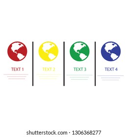 infographic globe vector eps 10