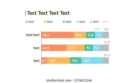 Infographic graph bar element