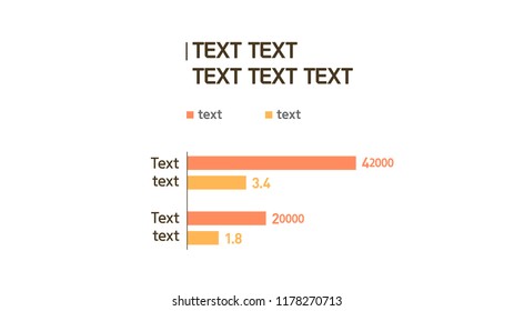 Infographic graph bar element