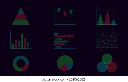 infographic graph chart data vector illustration eps10