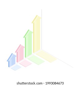 Infographic as Graphic Visual Representation of Information or Data Isometric Vector Illustration