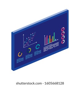 infographic graphics report isolated icon vector illustration design