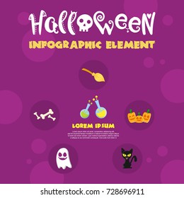 Infographic Halloween Element Design Collection