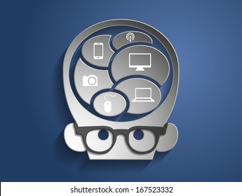 Infographic head