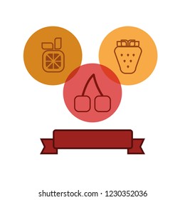 infographic with healthy food