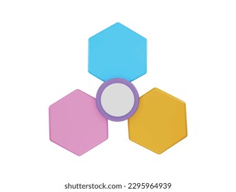 Infographic icon 3d rendering vector illustration