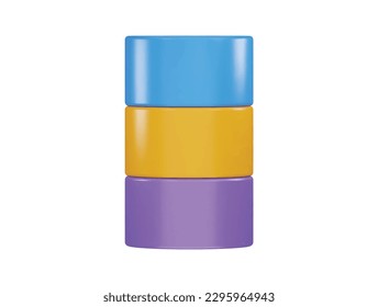 Infographic icon 3d rendering vector illustration