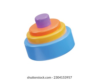 infographic icon 3d rendering vector illustration