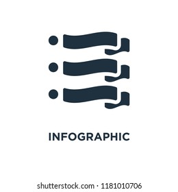 Infographic icon. Black filled vector illustration. Infographic symbol on white background. Can be used in web and mobile.