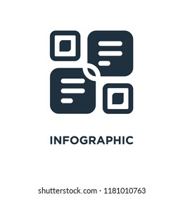 Infographic icon. Black filled vector illustration. Infographic symbol on white background. Can be used in web and mobile.