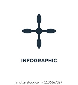 Infographic icon. Black filled vector illustration. Infographic symbol on white background. Can be used in web and mobile.