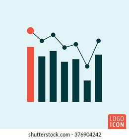 Infographic icon. Business diagram icon isolated minimal design. Vector illustration.