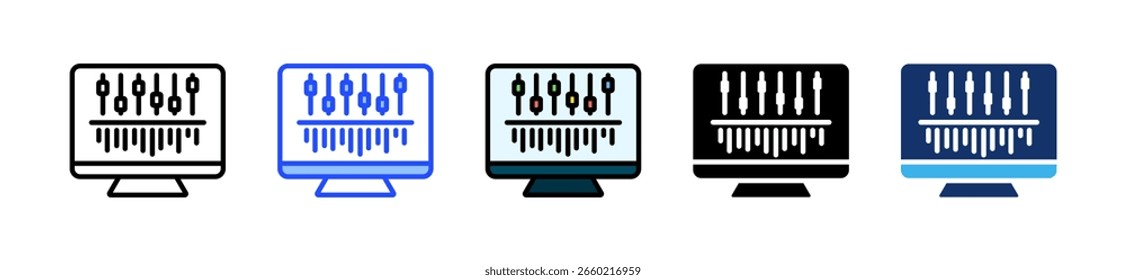 Colección de iconos de infografía con múltiples estilos