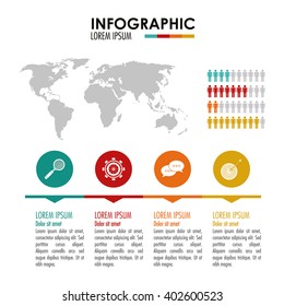 Infographic icon design , vector illustration