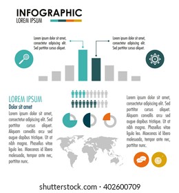 Infographic icon design , vector illustration