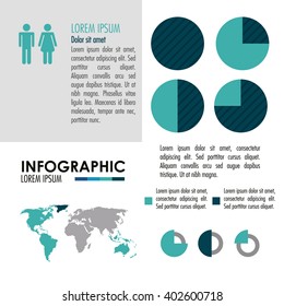 Infographic icon design , vector illustration