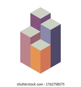 Infographic icon with isometric style