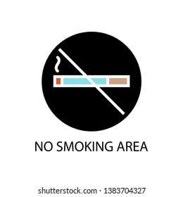 Infographic icon , no smoking area