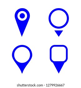 infographic icon set about map pin, gps pin and pin in the map vector set